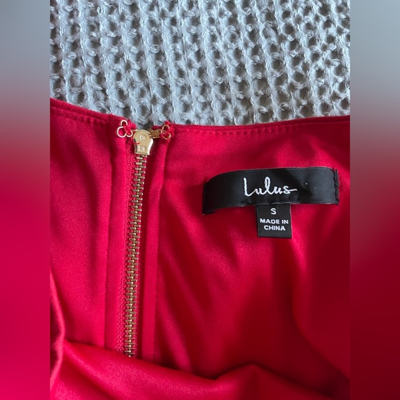 Lulu’s Paulina red bodycon dress (S) - Picture 4 of 7